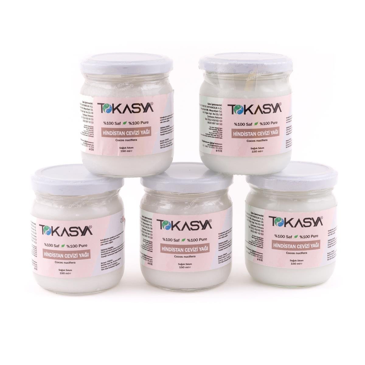 Tokasya Hindistan Cevizi Yağı 150 ml (5 li Şişe)