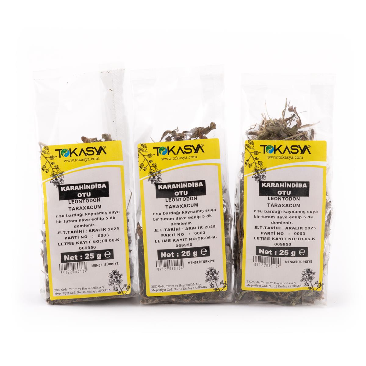 Tokasya Karahindiba Otu 25 g (3 lü Paket) 