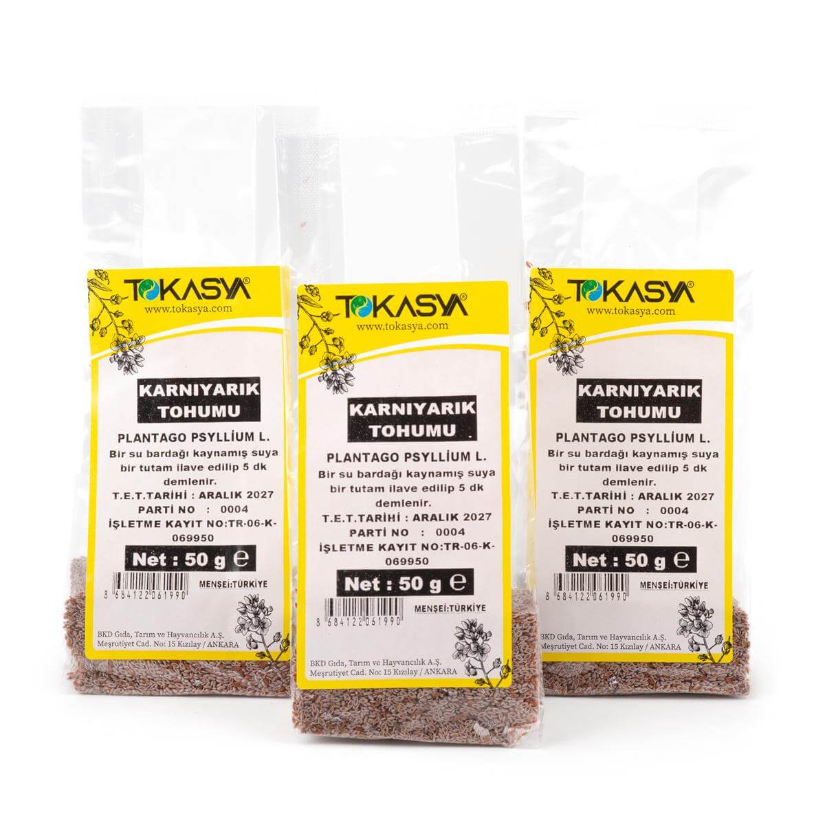 Tokasya Karnıyarık Tohumu 50 g (3 lü Paket) 