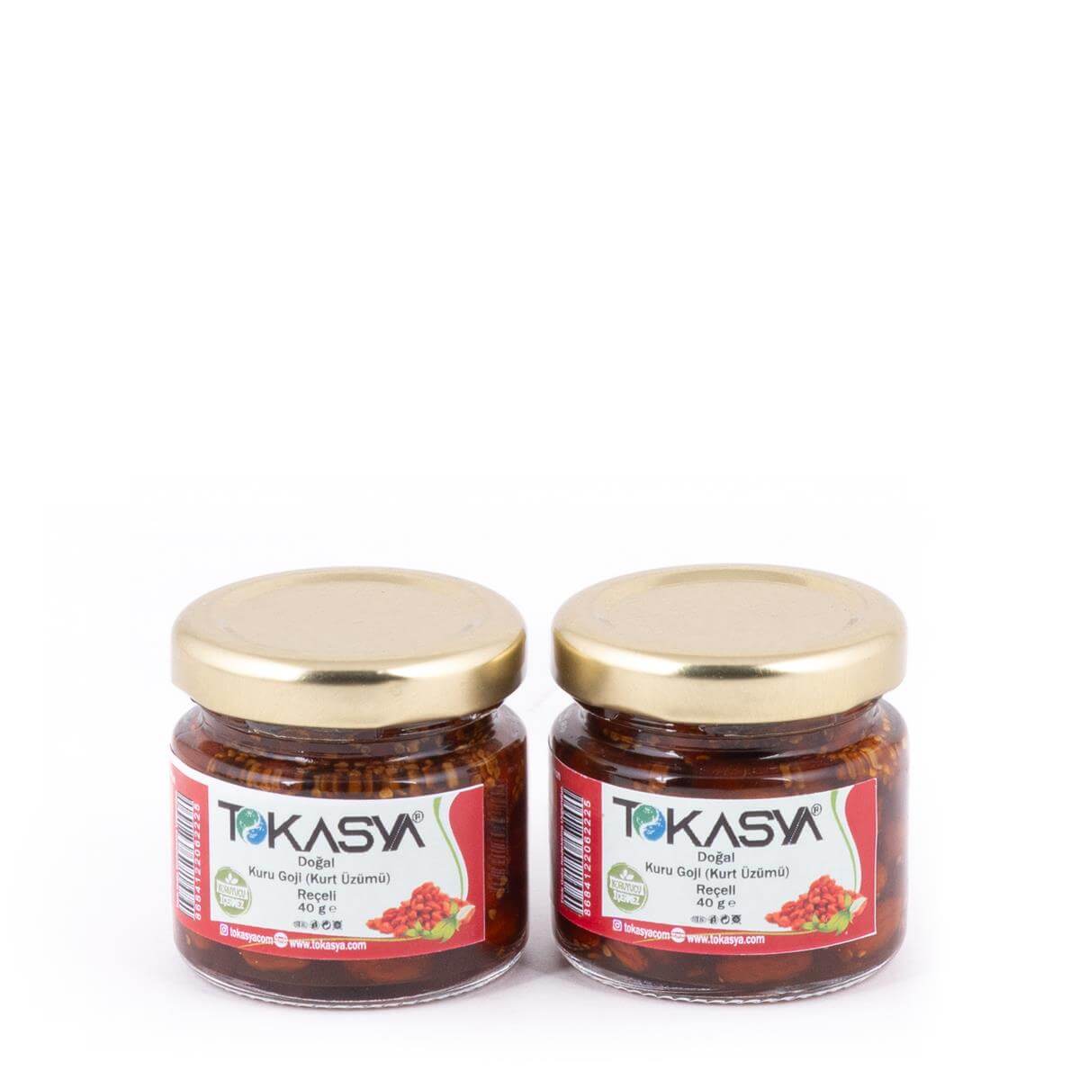 Tokasya Kuru Goji (Kurt Üzümü) Reçeli 40 g (2 li Kavanoz) 
