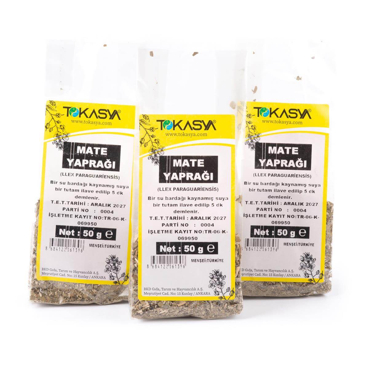 Tokasya Mate Yaprağı 50 g (3 lü Paket) 