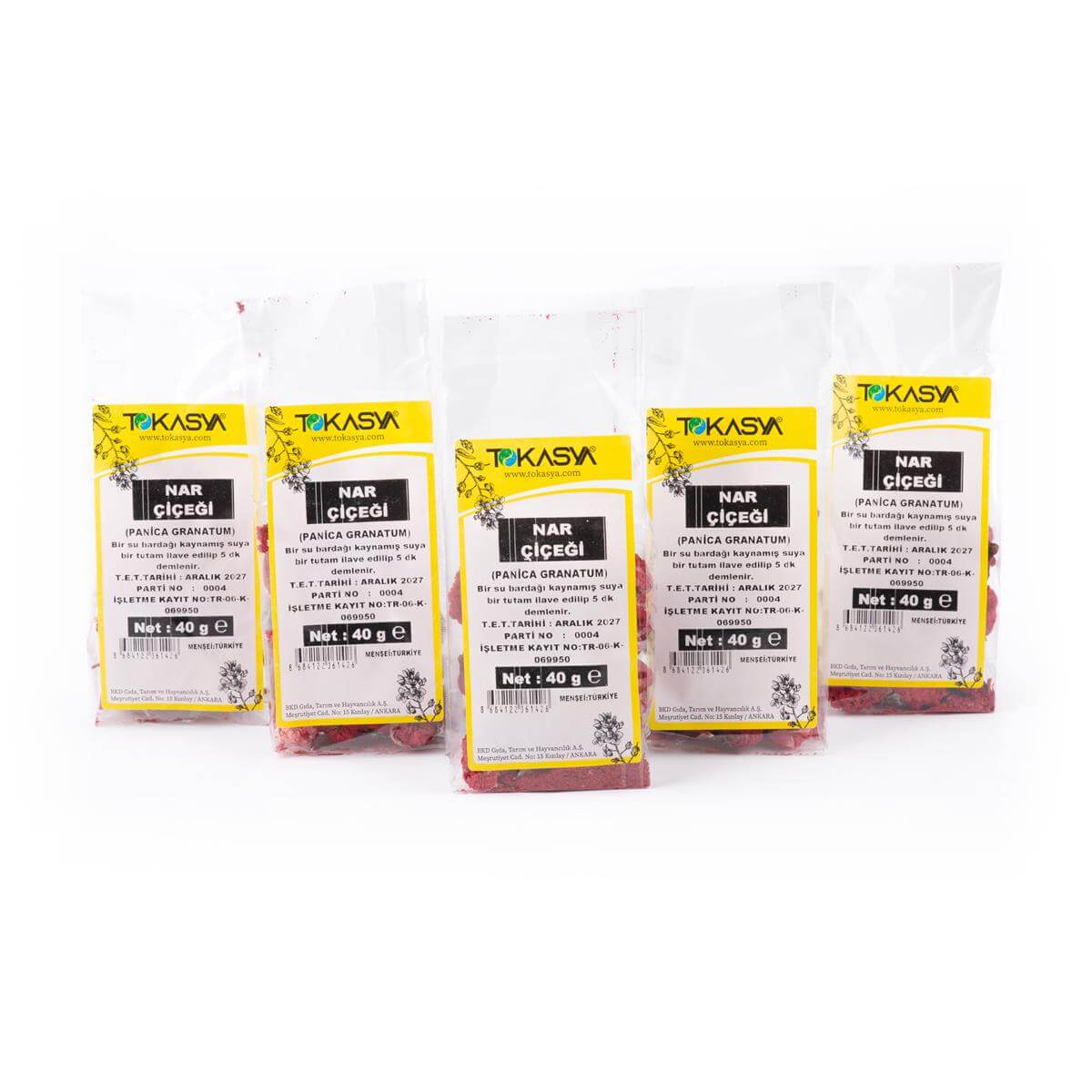 Tokasya Nar Çiçeği 40 g (5 li Paket) 