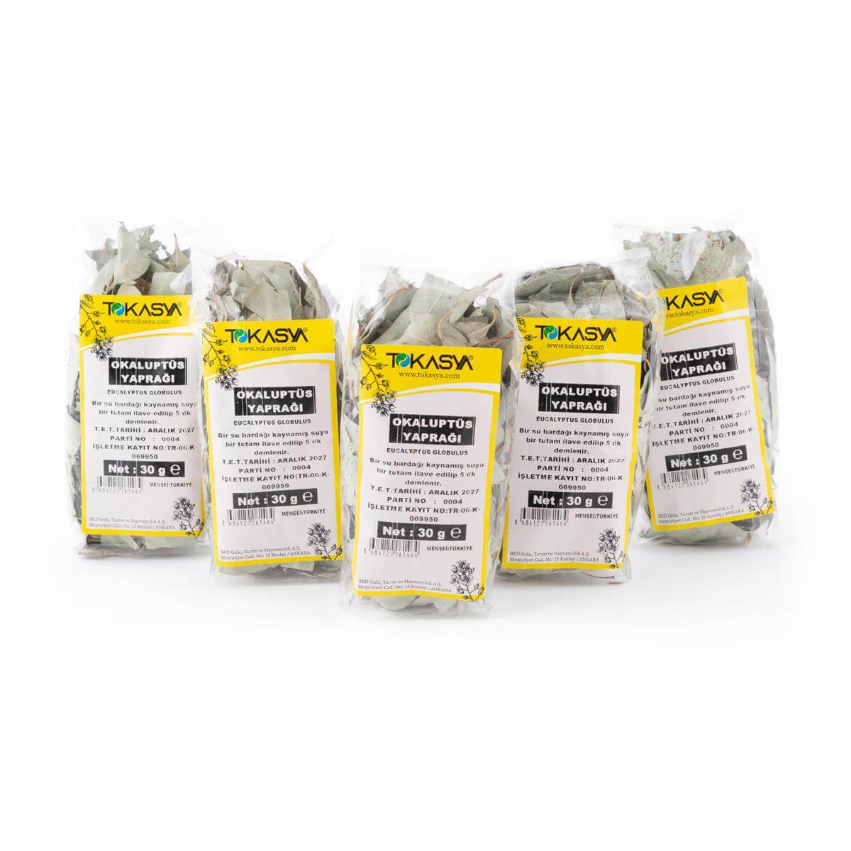 Tokasya Okaliptus Yaprağı 30 g (5 li Paket) 