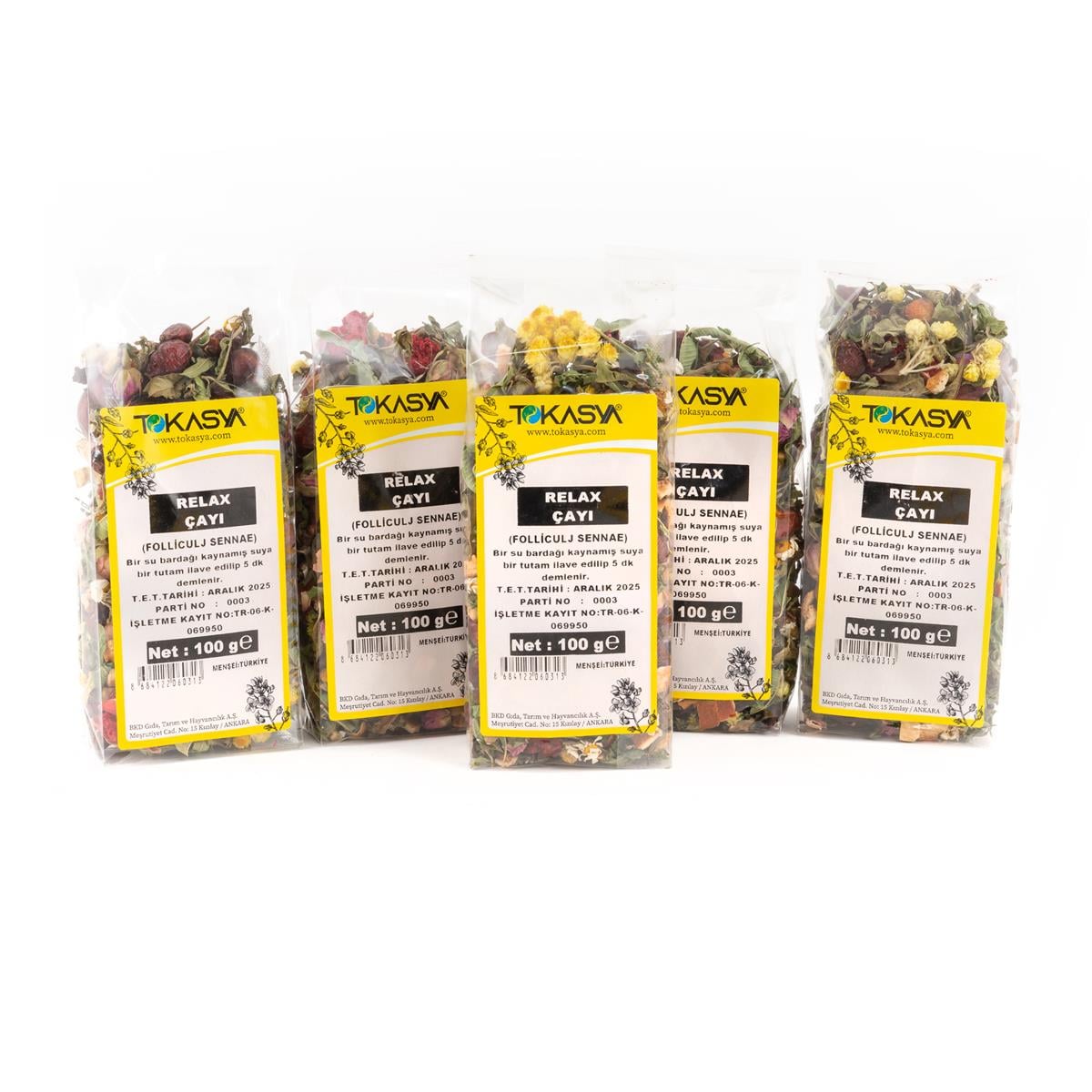 Tokasya Relax Çayı 100 g (5 li Paket)