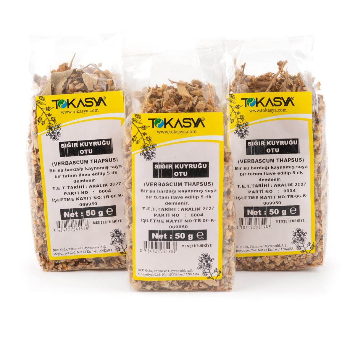 Tokasya Sığır Kuyruğu 50 g (3 lü Paket) 