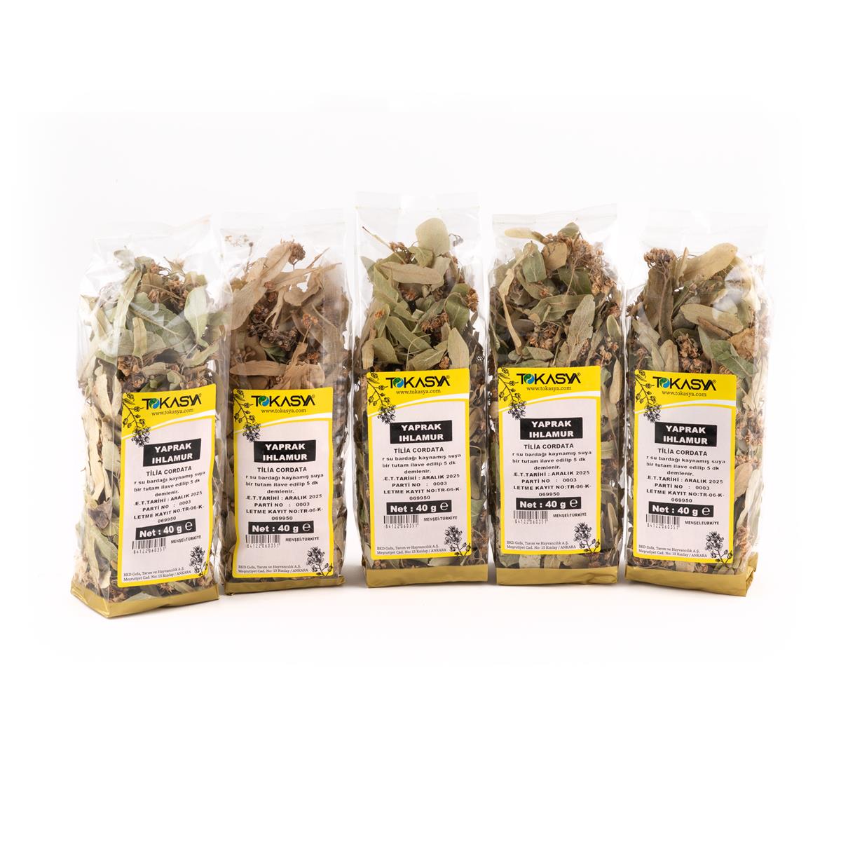 Tokasya Yaprak Ihlamur 40 g (5 li Paket) 