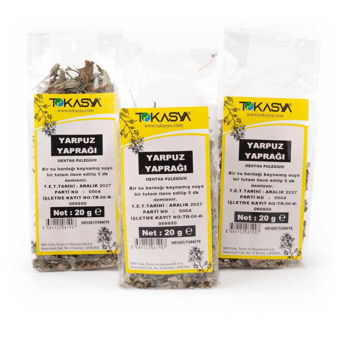 Tokasya Yarpuz Yaprağı 20 g (3 lü Paket) 