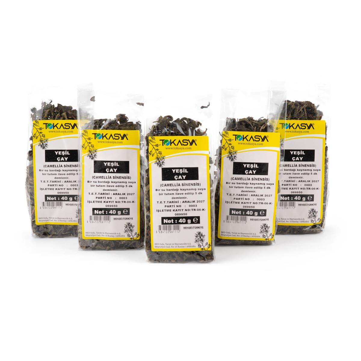 Tokasya Yeşil Çay 40 g (5 li Paket) 
