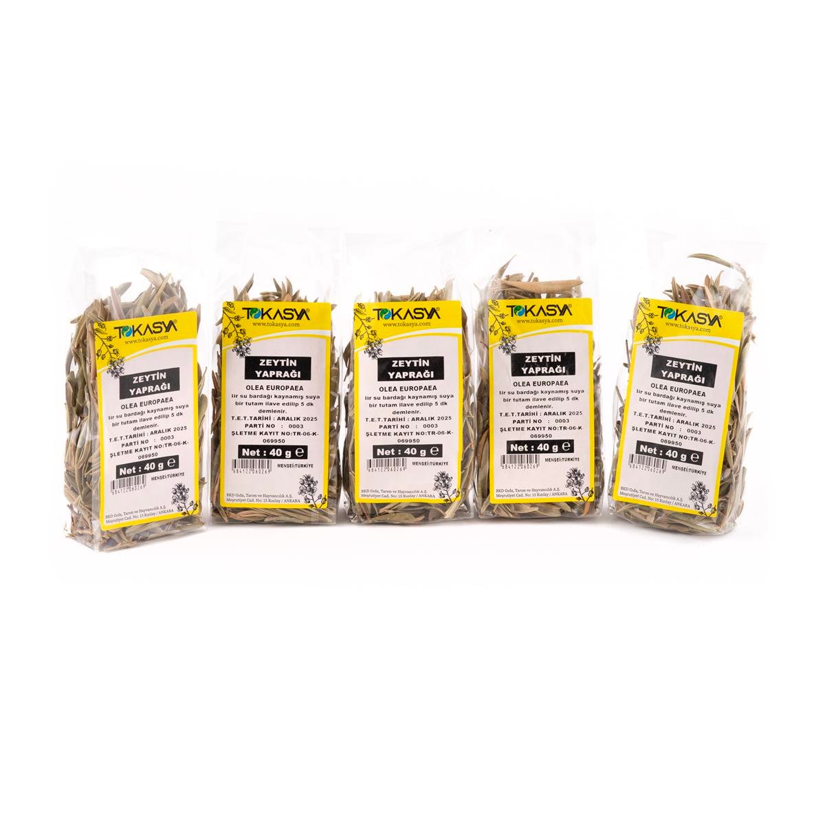 Tokasya Zeytin Yaprağı 40 g (5 li Paket) 