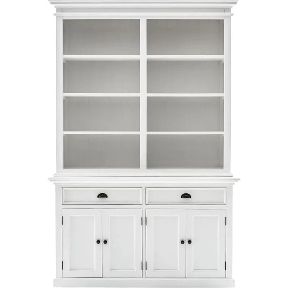 beyaz vitrin kitaplık