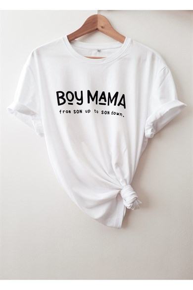 Boy Mama Anne T-shirt Orgaik Baskılı