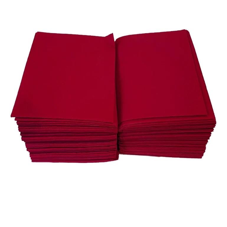 Antibakteriyel Katlanmış Peçete 100'lü-XL-20*40  Bordo 