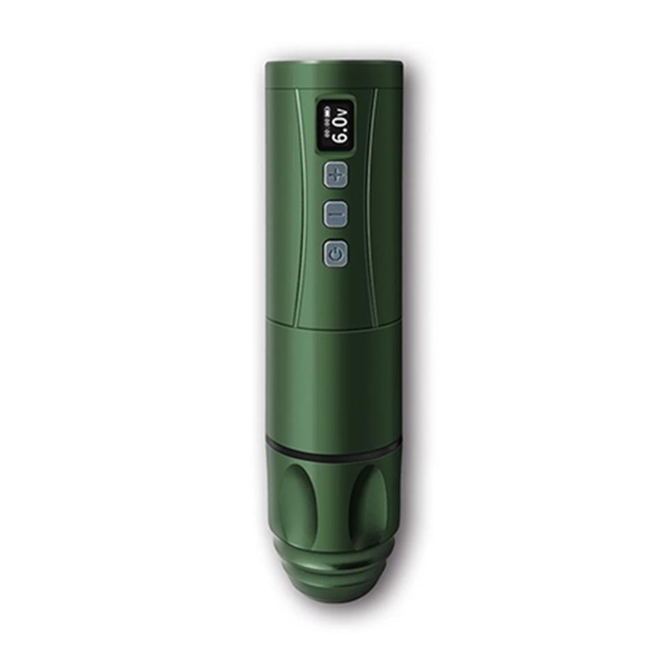 BRONC WIRELESS TATTOO PEN V7 4.0 Stroke Army Green