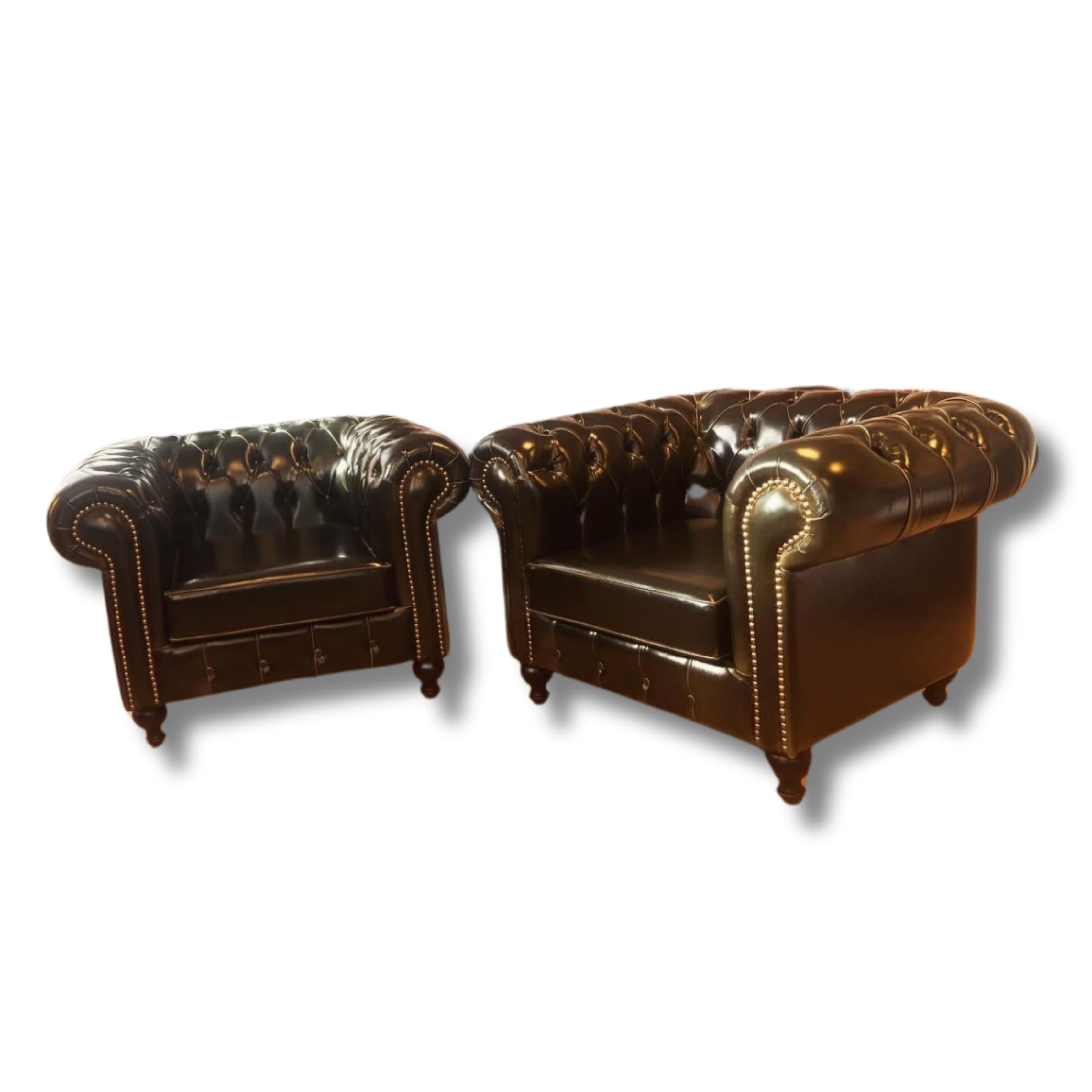 Chester P Kollu Deri Koltuk