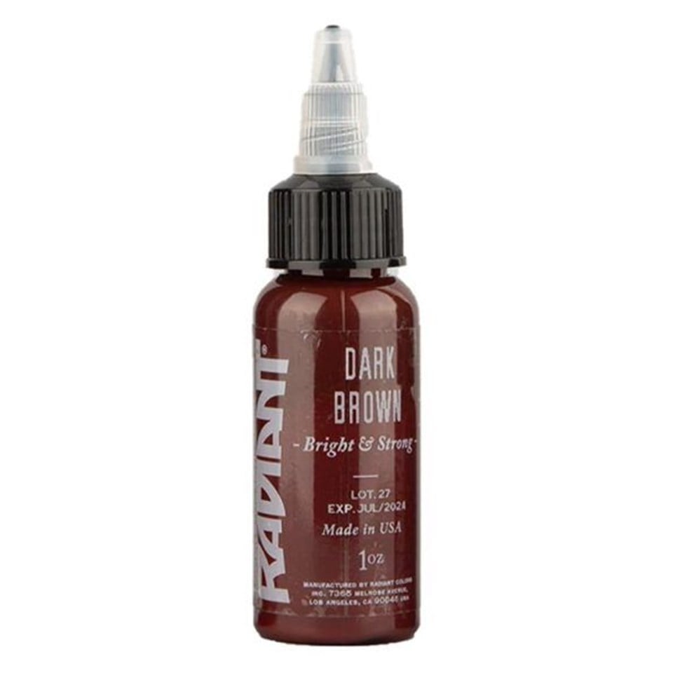 Dark Brown - Radiant Tattoo Dövme Boyası - 1oz/30ml