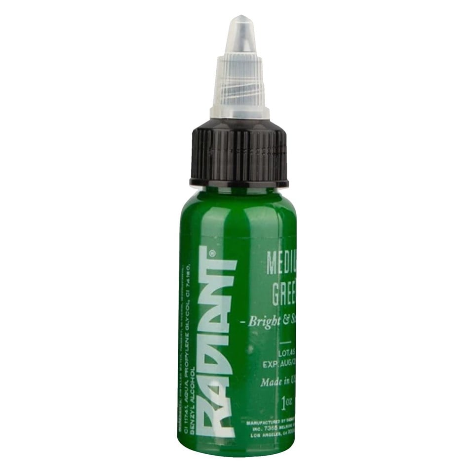 Medium Green - Radiant Tattoo Dövme Boyası - 1oz/30ml