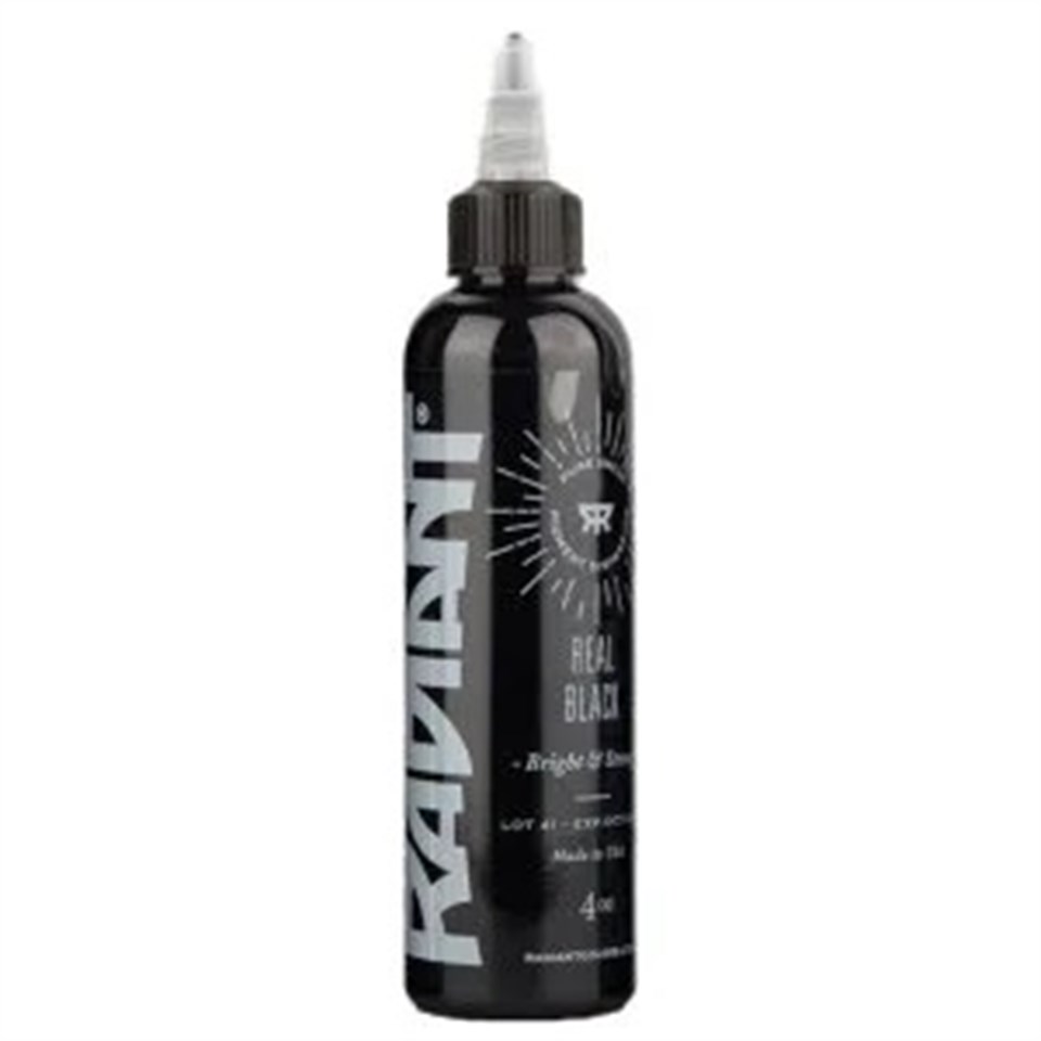 Real Black - Radiant Tattoo Dövme Boyası - 4oz/120ml
