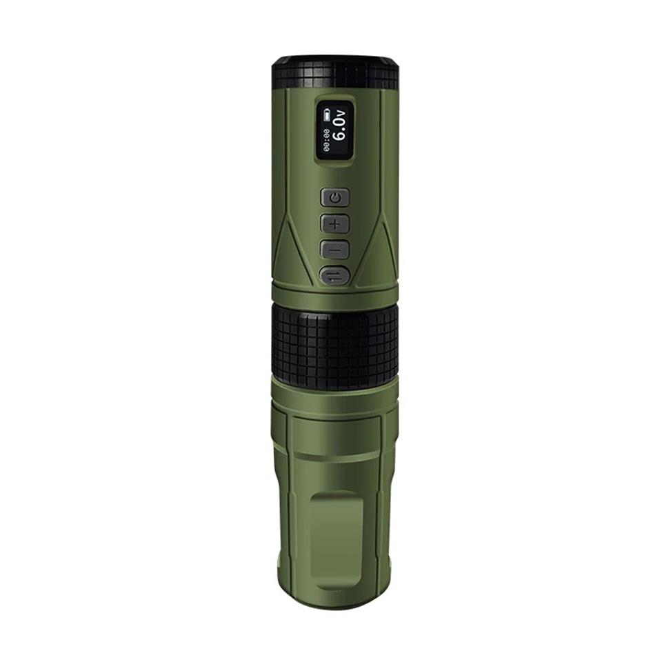 BRONC WIRELESS TATTOO PEN V8 4.0 Stroke Army Green