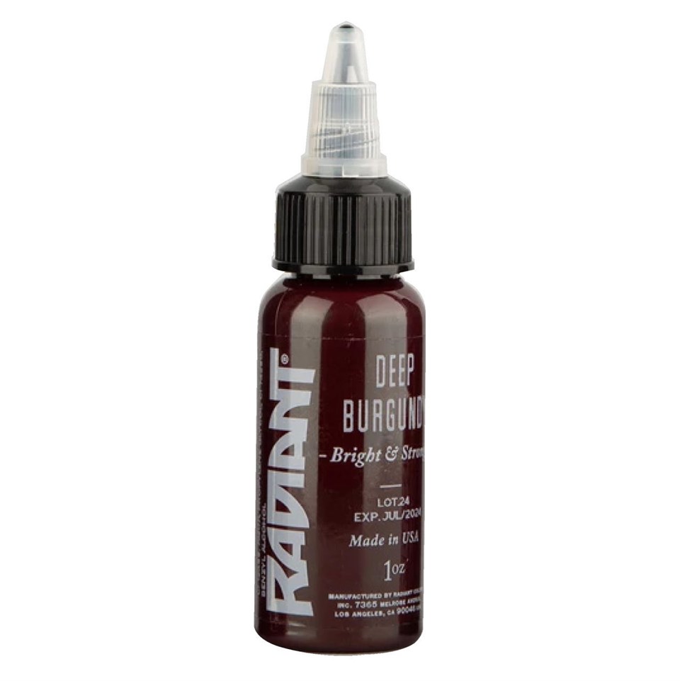 Deep Burgundy - Radiant Tattoo Dövme Boyası - 1oz/30ml
