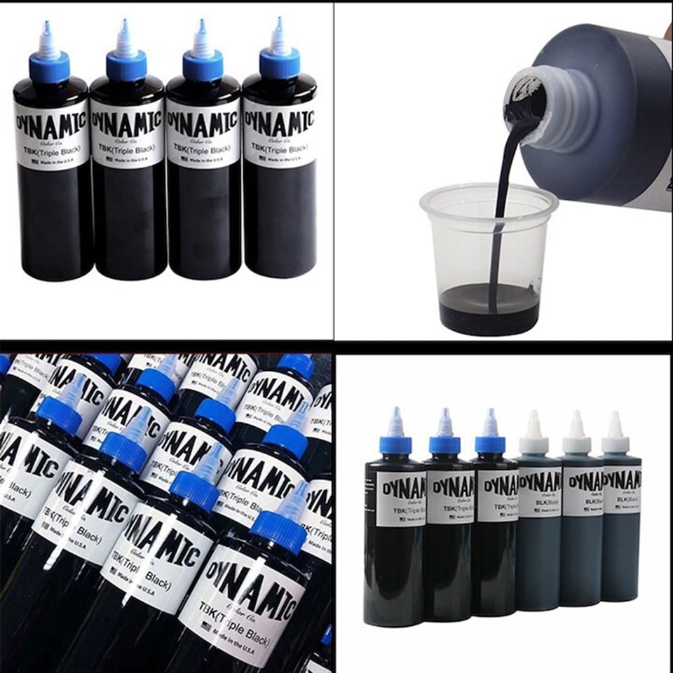 Dynamic Triple Black - Siyah Tattoo Dövme Boyası - 8 oz/240ml