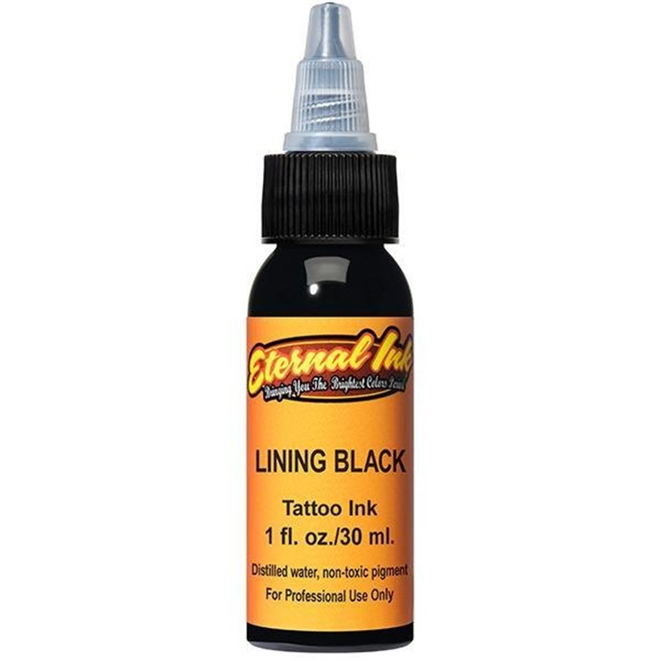 Lining Black - Eternal Ink Dövme Boyası - 1oz/30ml
