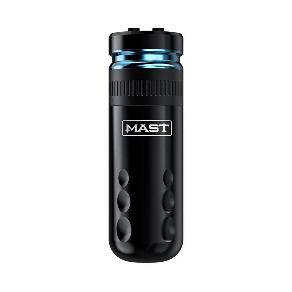 Mast Racer Wireless Tattoo Pen Machine Green Shortest Machine with 4.0MM Strokes Two Replaceable Batteries