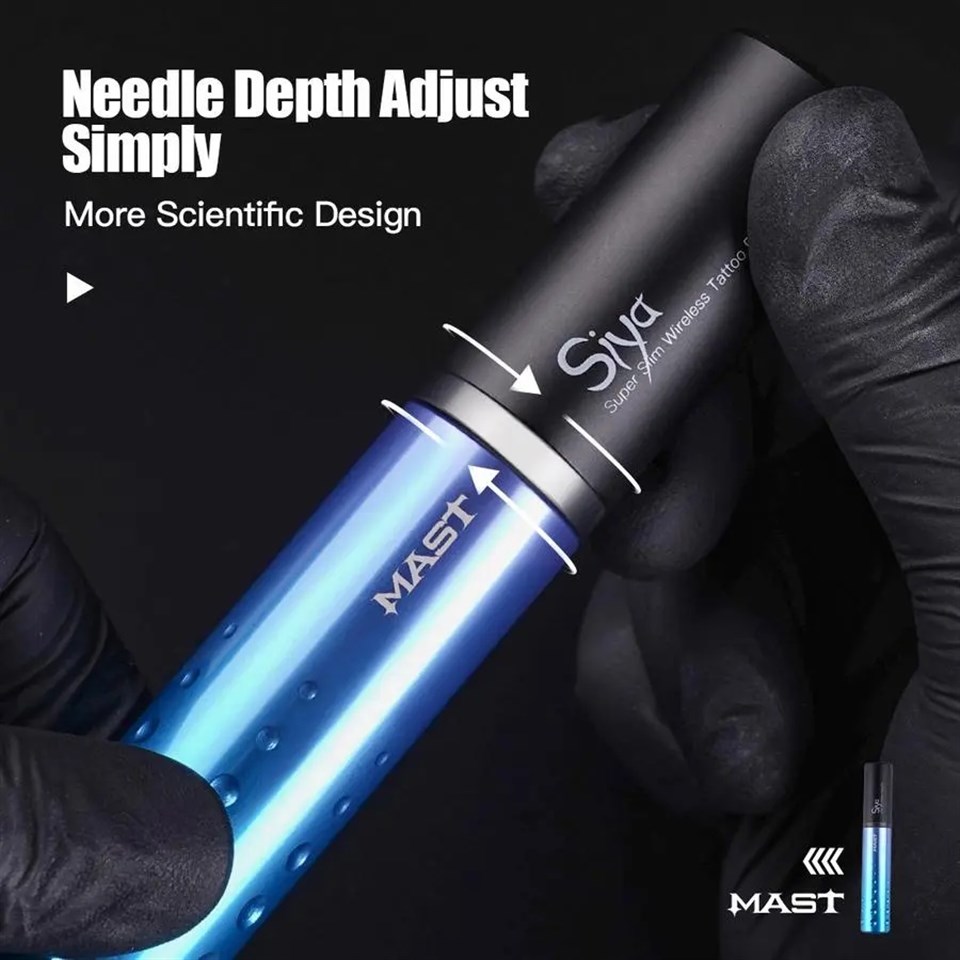 Mast Tour Siya PMU SMP Wireless Tattoo Machine-Blue