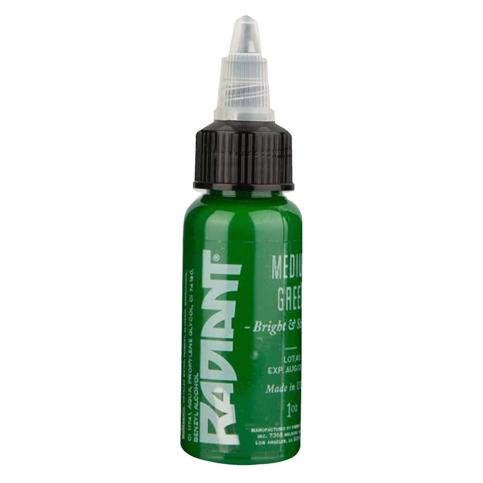 Medium Green - Radiant Tattoo Dövme Boyası - 1oz/30ml