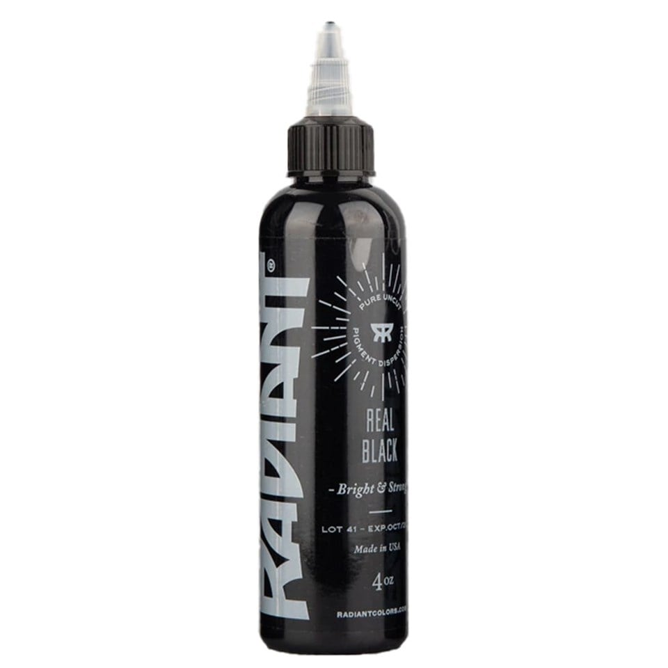 Real Black - Radiant Tattoo Dövme Boyası - 4oz/120ml