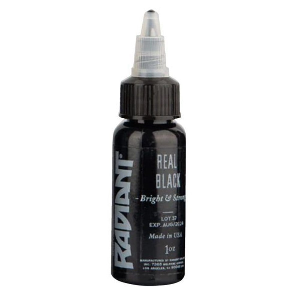 Real Black - Radiant Tattoo Dövme Boyası - 1oz/30ml