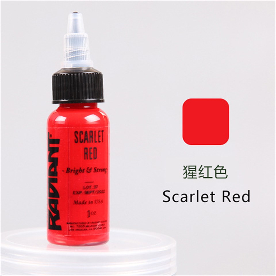 Scarlet Red - Radiant Tattoo Dövme Boyası - 1oz/30ml