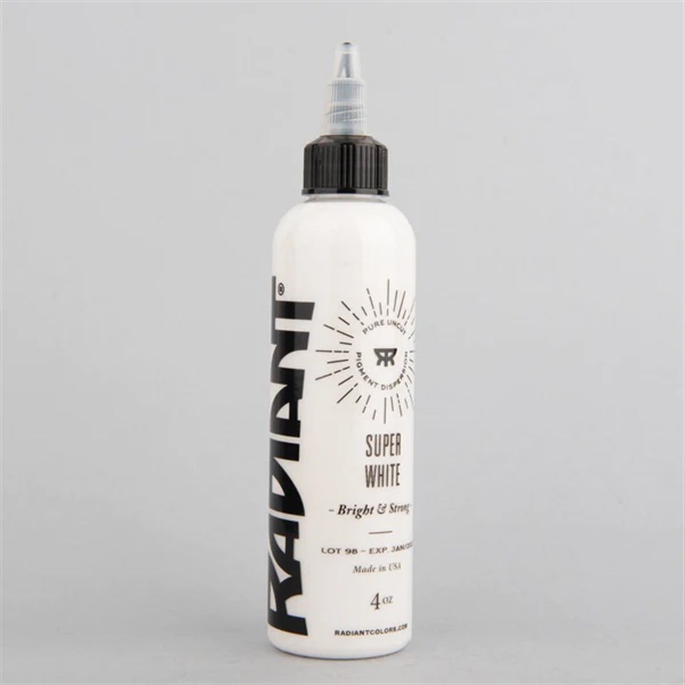 Super White - Radiant Tattoo Dövme Boyası - 4oz/120ml