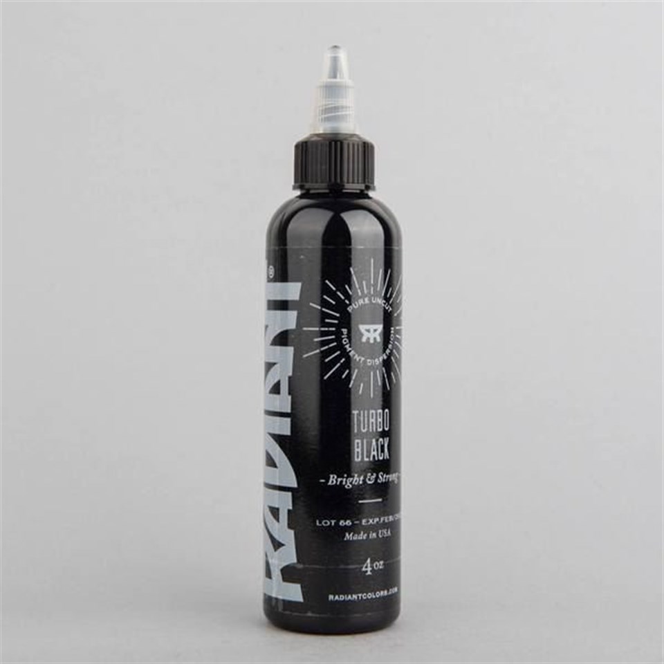 Turbo Black - Radiant Tattoo Dövme Boyası - 2oz/60ml