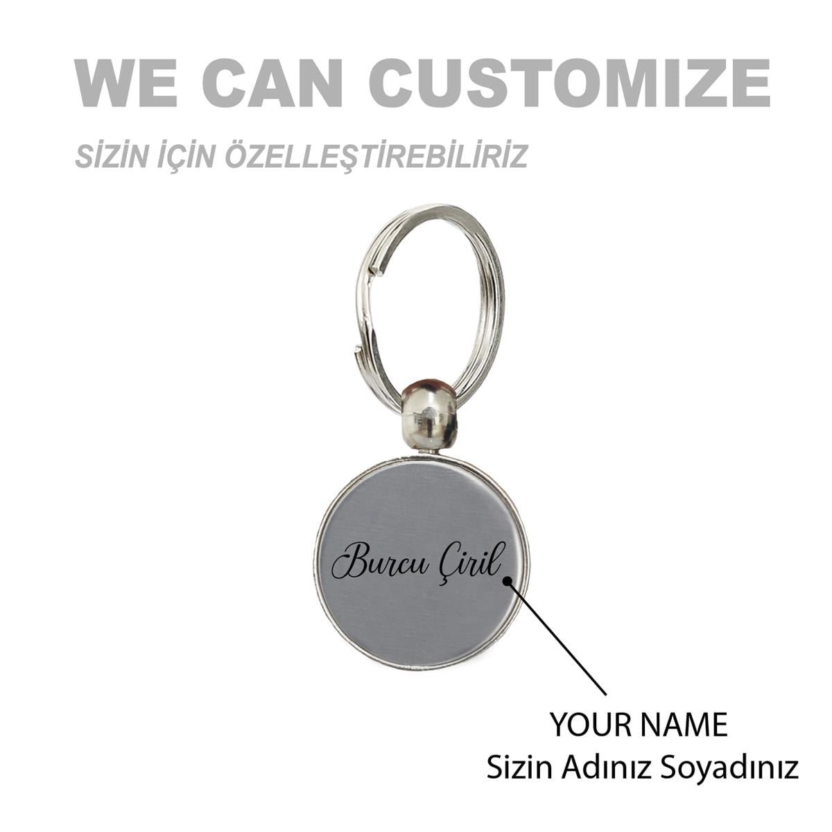 Zekupp İsim İşlemeli Anahtarlık