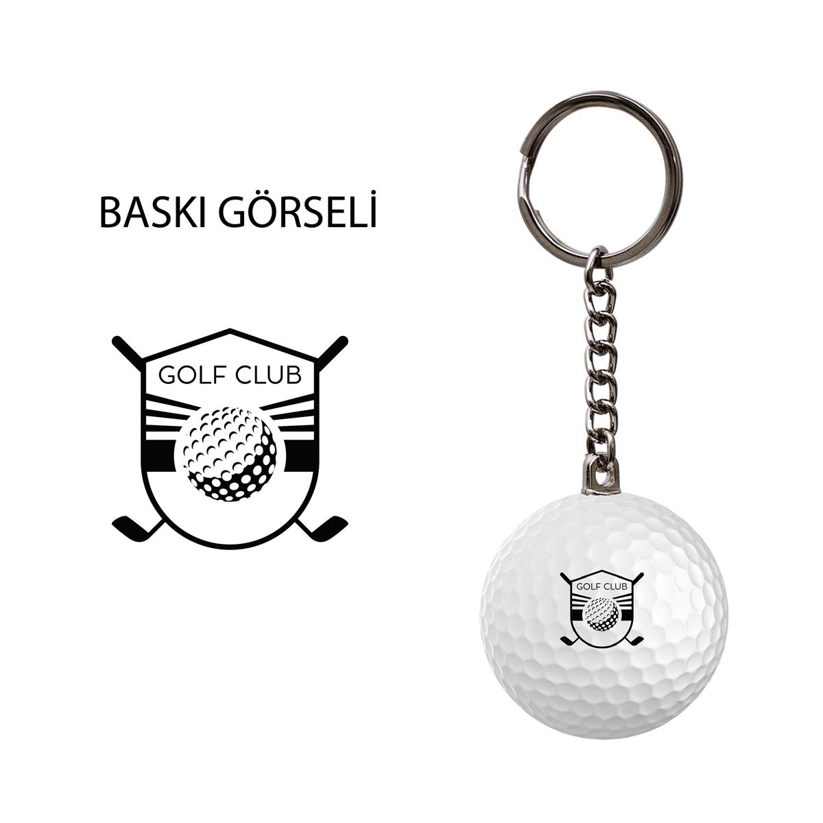 Zekupp Golf Topu El Yapımı Hediyelik Anahtarlık Club