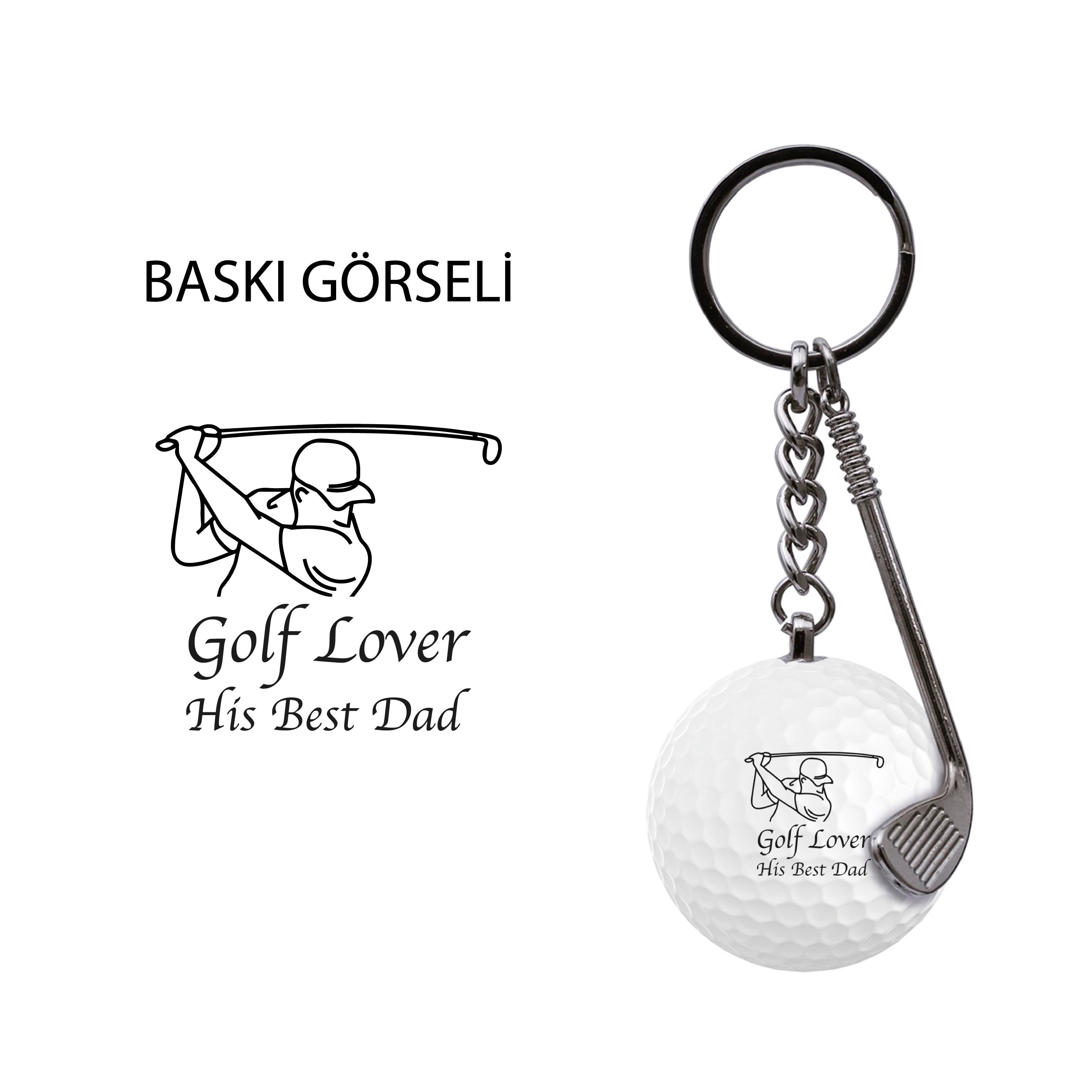 Zekupp Golf Topu El Yapımı Hediyelik Anahtarlık Lover S
