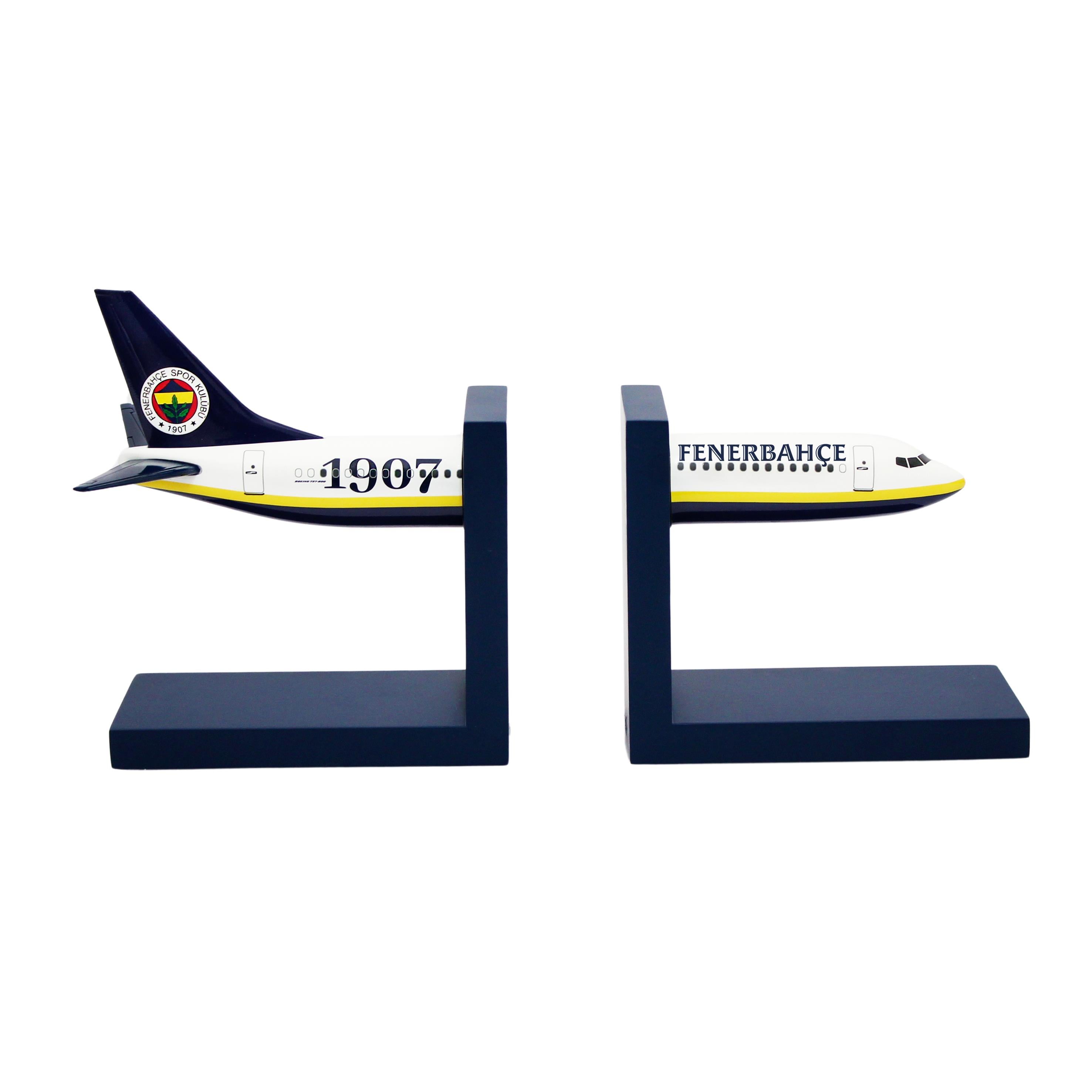 Zekupp Boeing 737-800 1/100 Ölçek Fenerbahçe Lisanslı Kitap Desteği