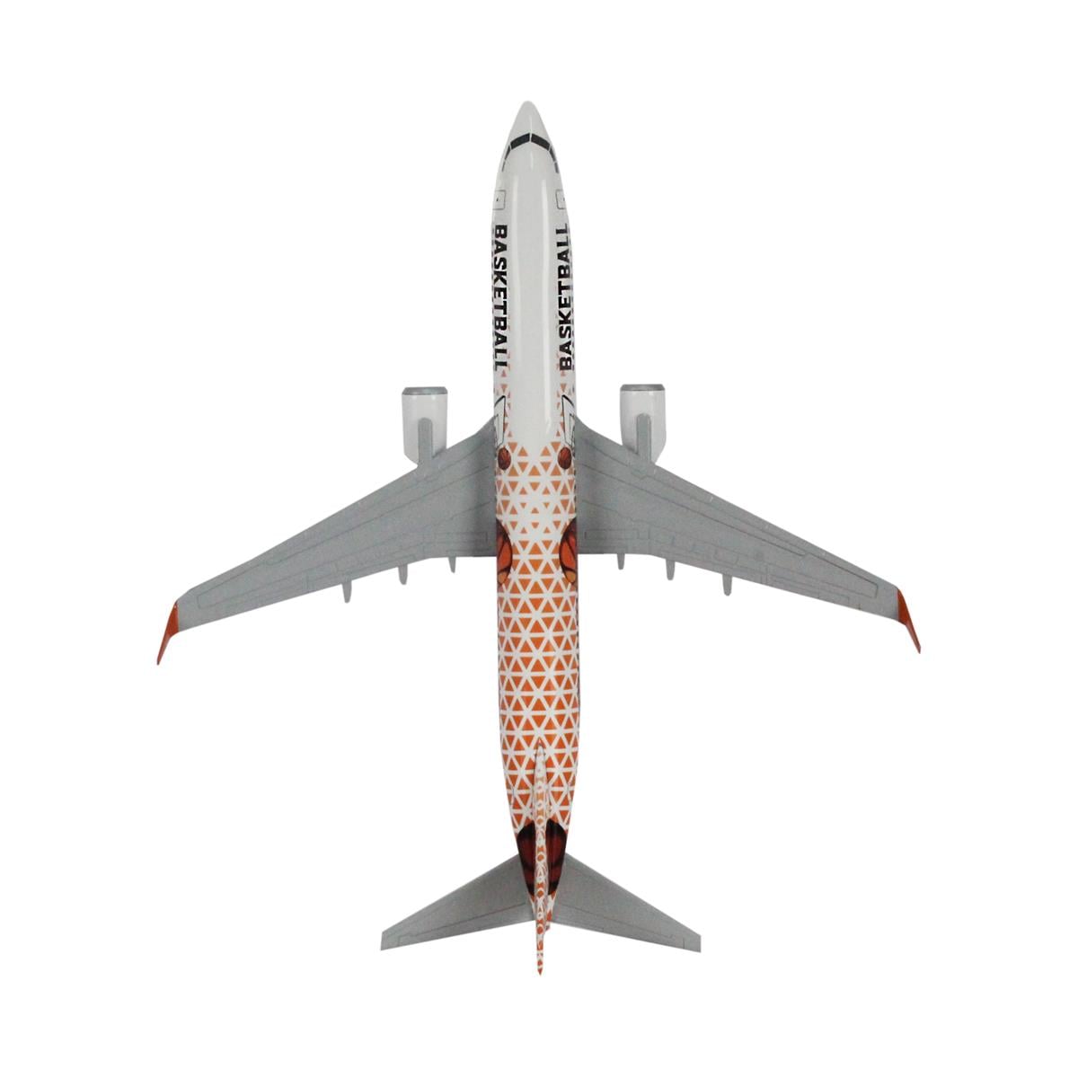 Zekupp Boeing 737-800 1/100 Ölçek Basketbol Temalı Maket Uçak