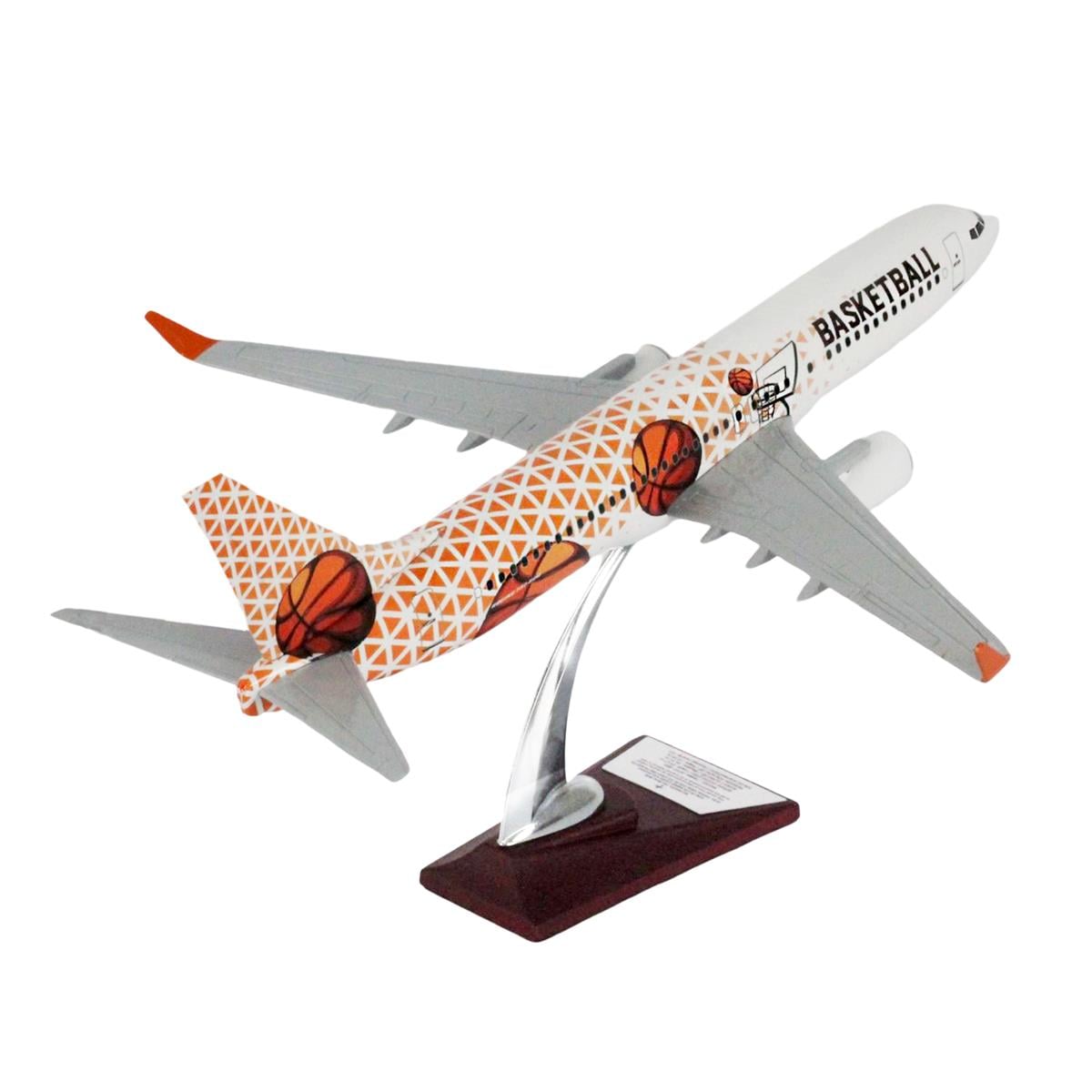 Zekupp Boeing 737-800 1/100 Ölçek Basketbol Temalı Maket Uçak