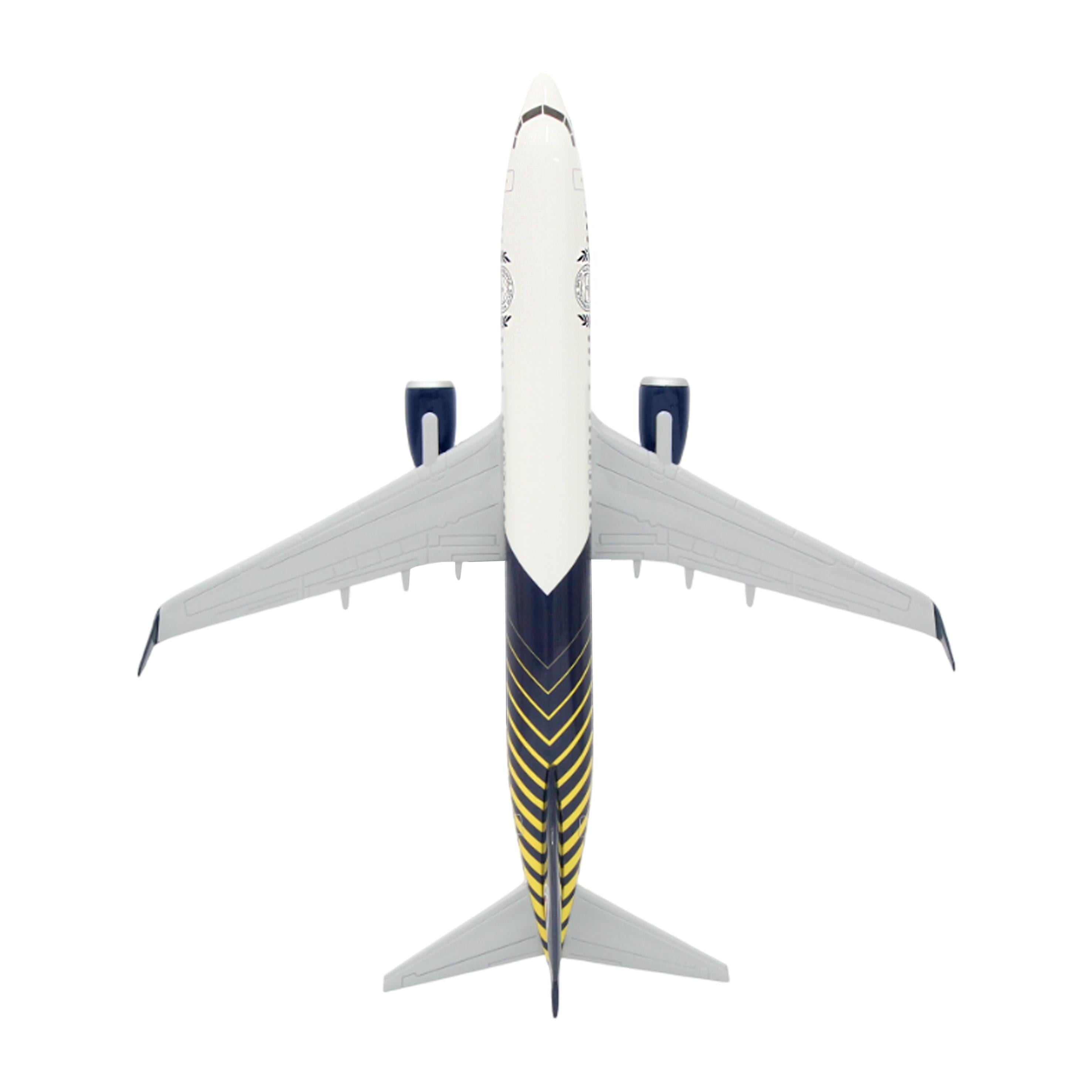 Zekupp Boeing 737-800 1/100 Ölçek Fenerbahçe Lisanslı Çizgili Tasarım Maket Uçak