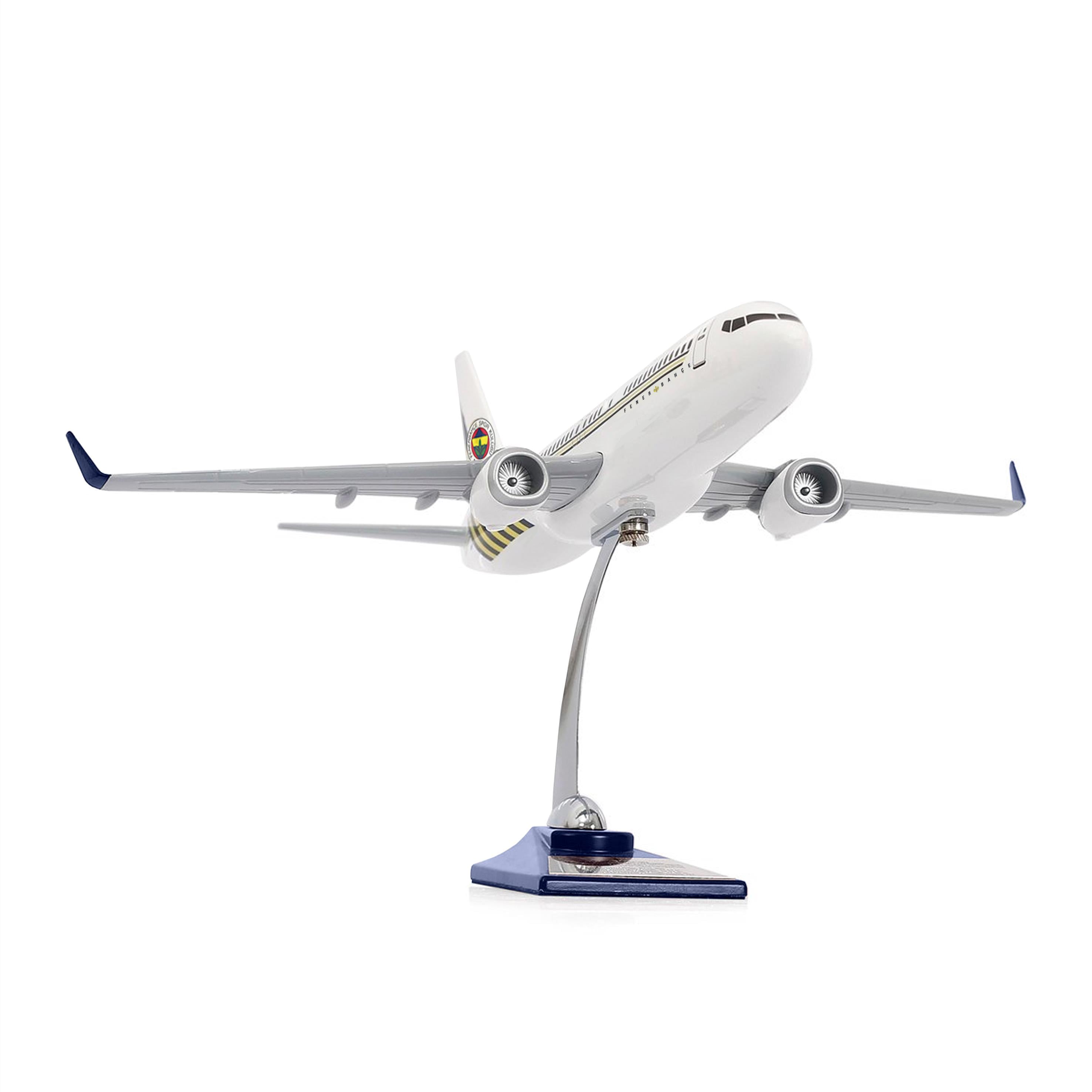 Zekupp Boeing 737-800 1/100 Ölçek Fenerbahçe Lisanslı Beyaz Tasarım Maket Uçak