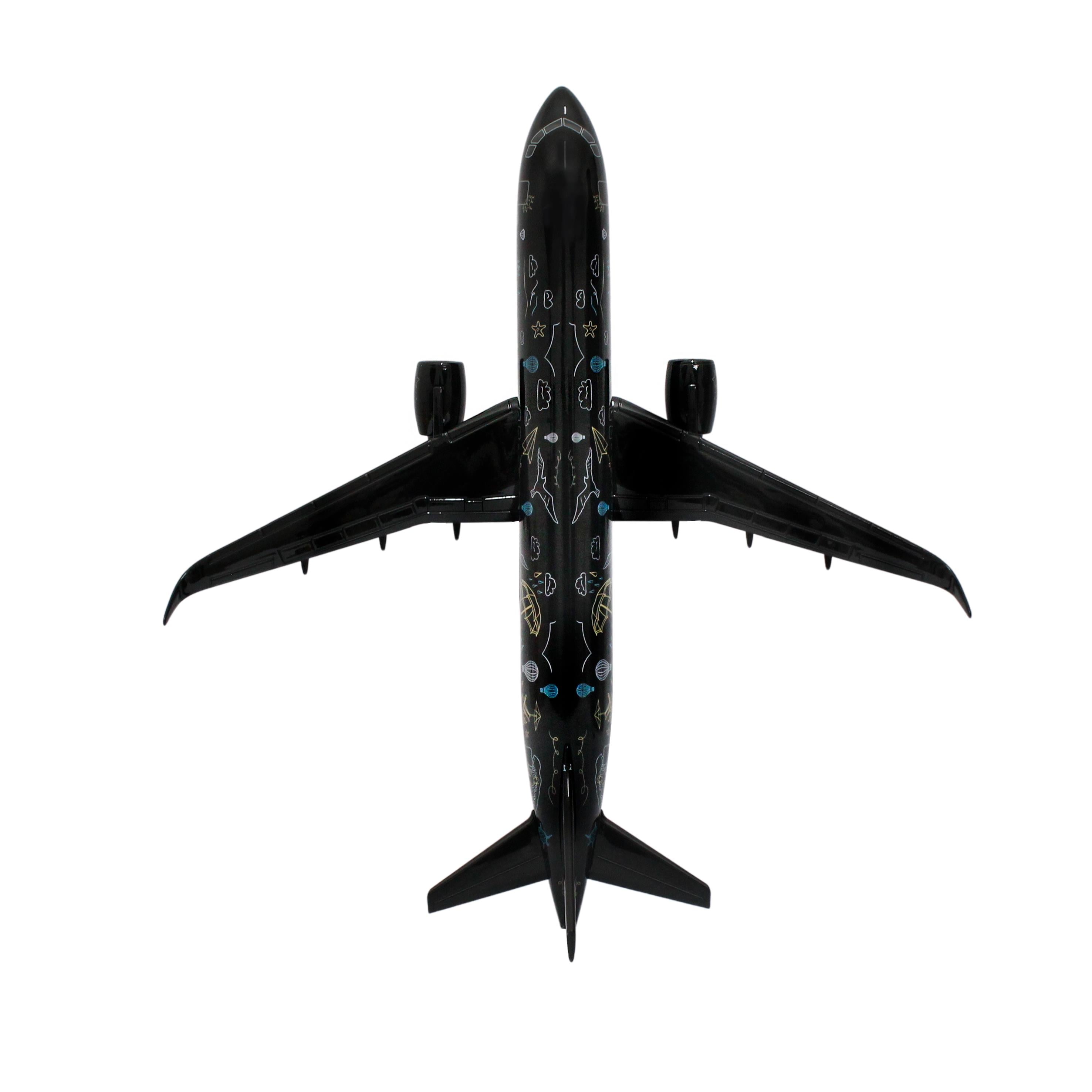 Zekupp Airbus 320-200 1/60 Ölçek Desenli  Tasarım Keman Boy Maket Uçak