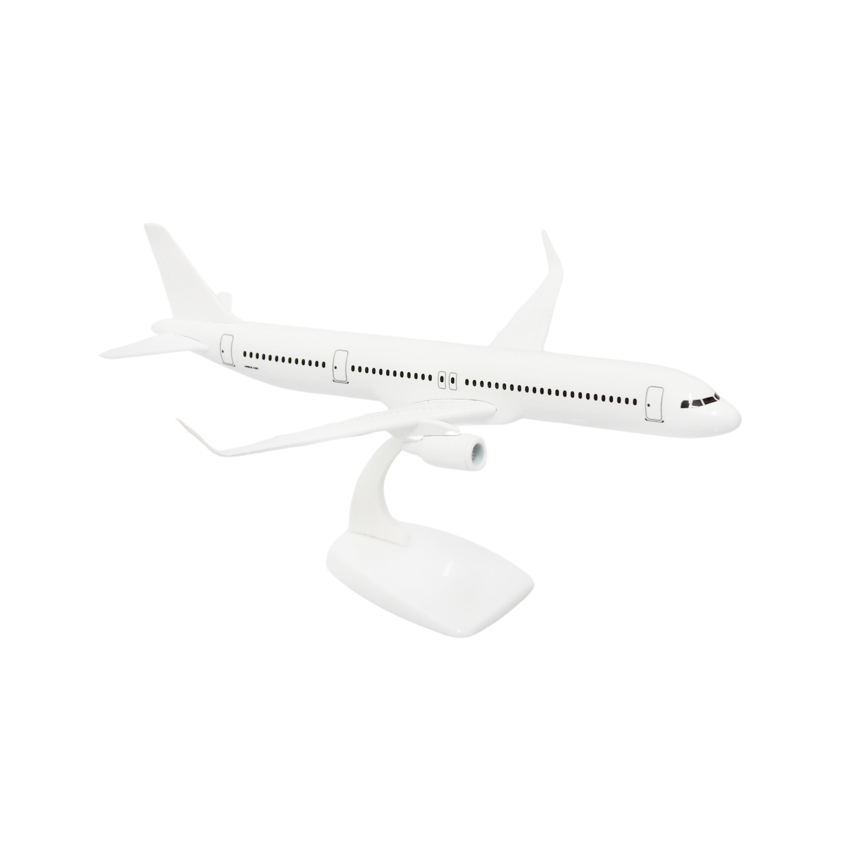 Zekupp Airbus A321 1/200 Ölçek  Beyaz Tasarım Plastik Maket Uçak