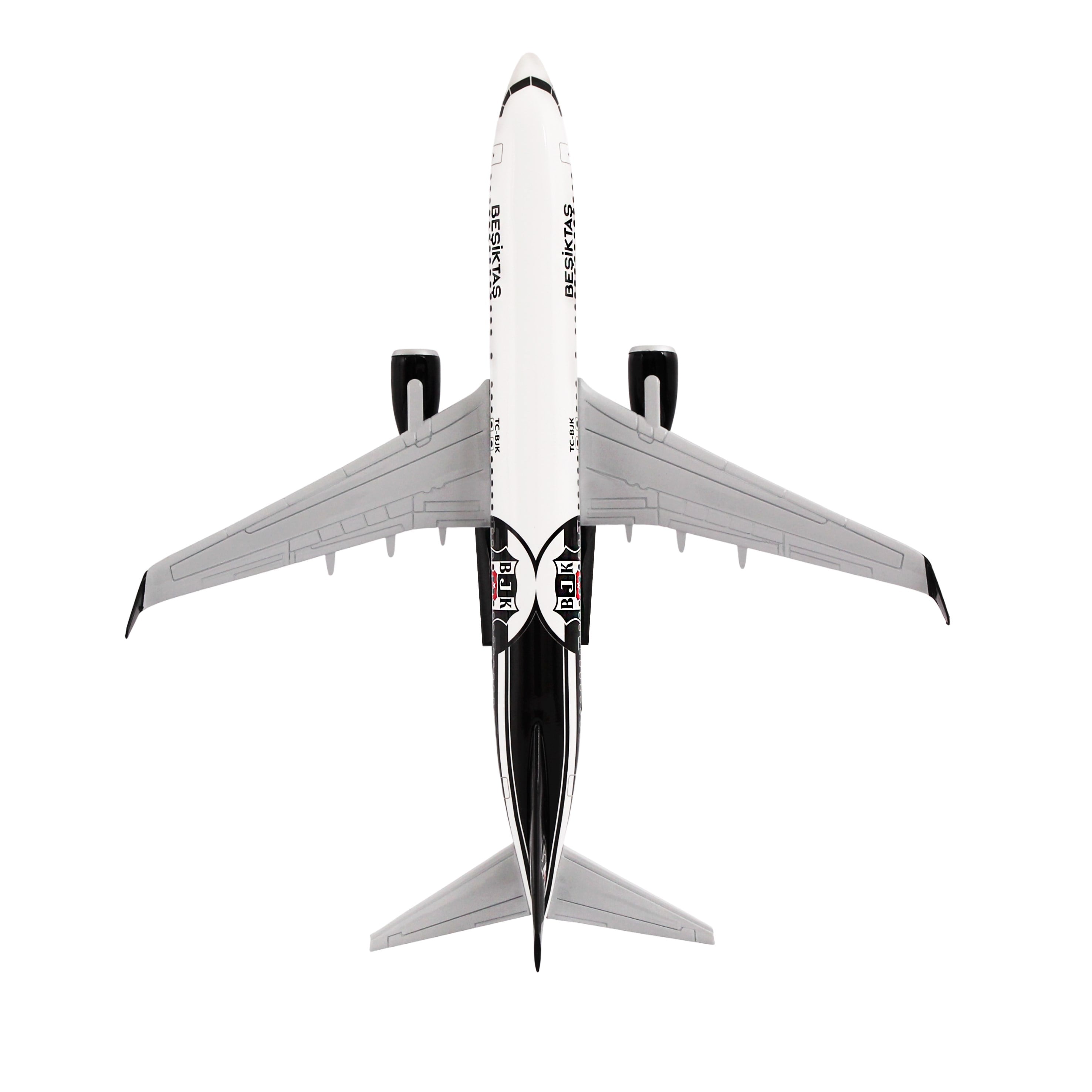 Zekupp Boeing 737-800 1/100 Ölçek Beşiktaş Lisanslı  Logolu Maket Uçak