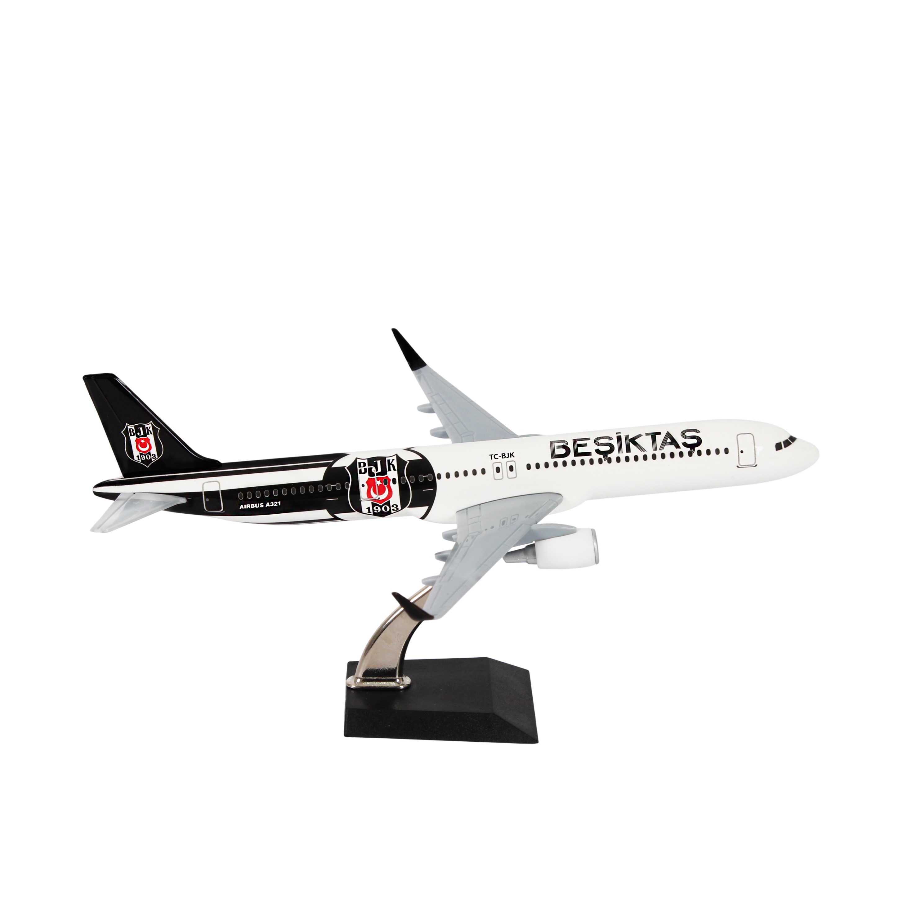 Zekupp Airbus 321 1/200 Ölçek Beşiktaş Lisanslı  Logolu Maket Uçak