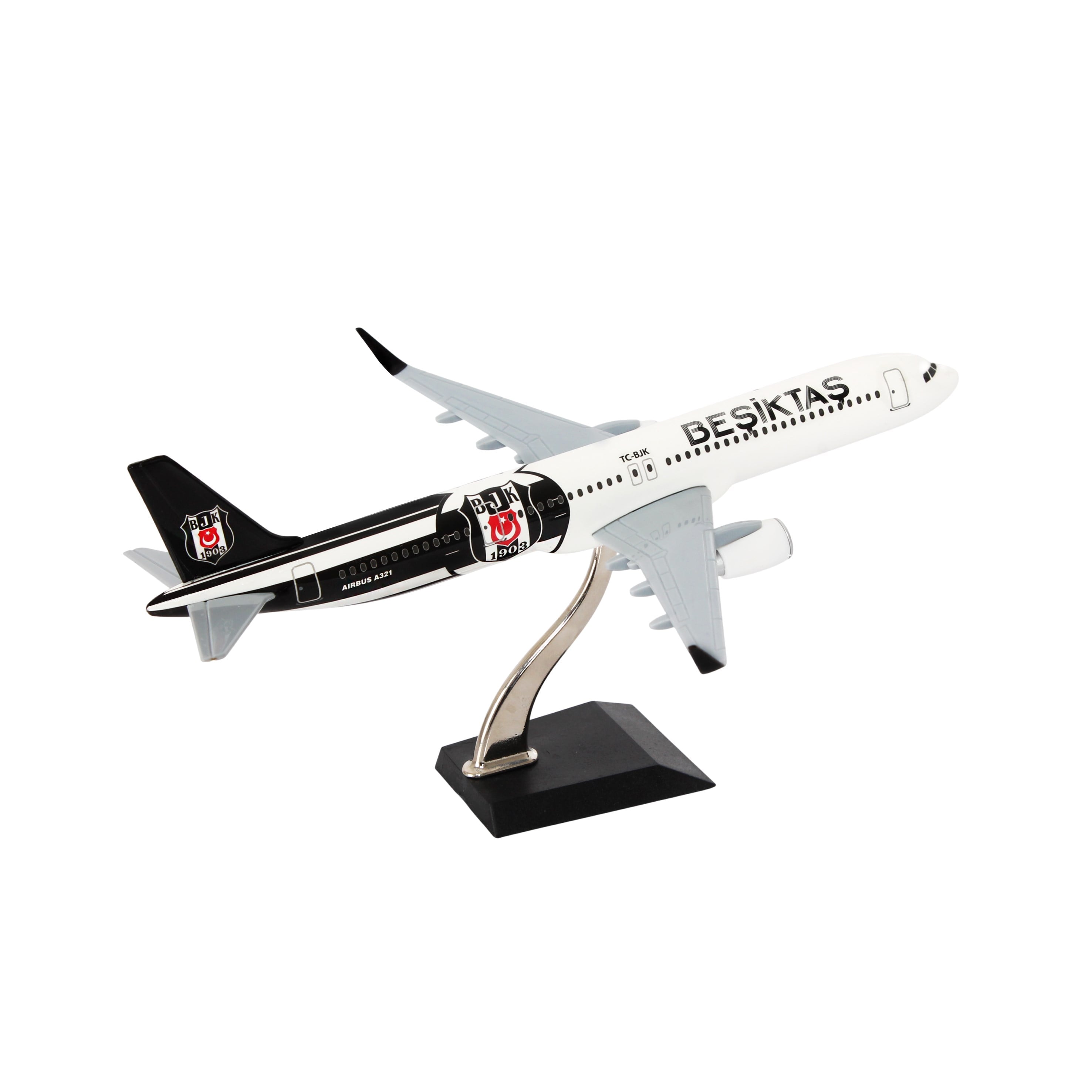 Zekupp Airbus 321 1/200 Ölçek Beşiktaş Lisanslı  Logolu Maket Uçak