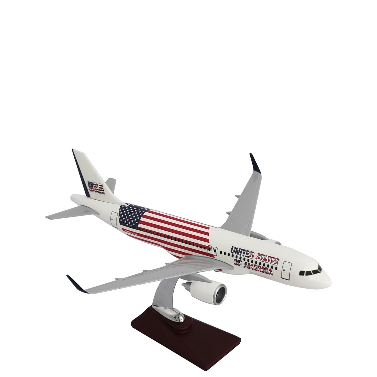 Zekupp Airbus A320-200 1/100 - ABD ÖZEL TASARIM Model Uçak
