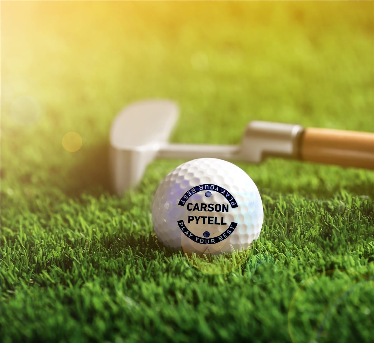 Zekupp Profesyonel 2 Adet Golf Topu Bordo Ahşap Kutu