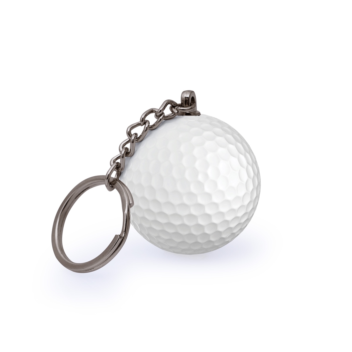 Zekupp Golf Topu Anahtarlık, El Yapımı İsimli Anahtarlık, Hediyelik Anahtarlık, 2 Renk Seçeneği: Beyaz Kırmızı, El Yapımı Metal Anahtarlık