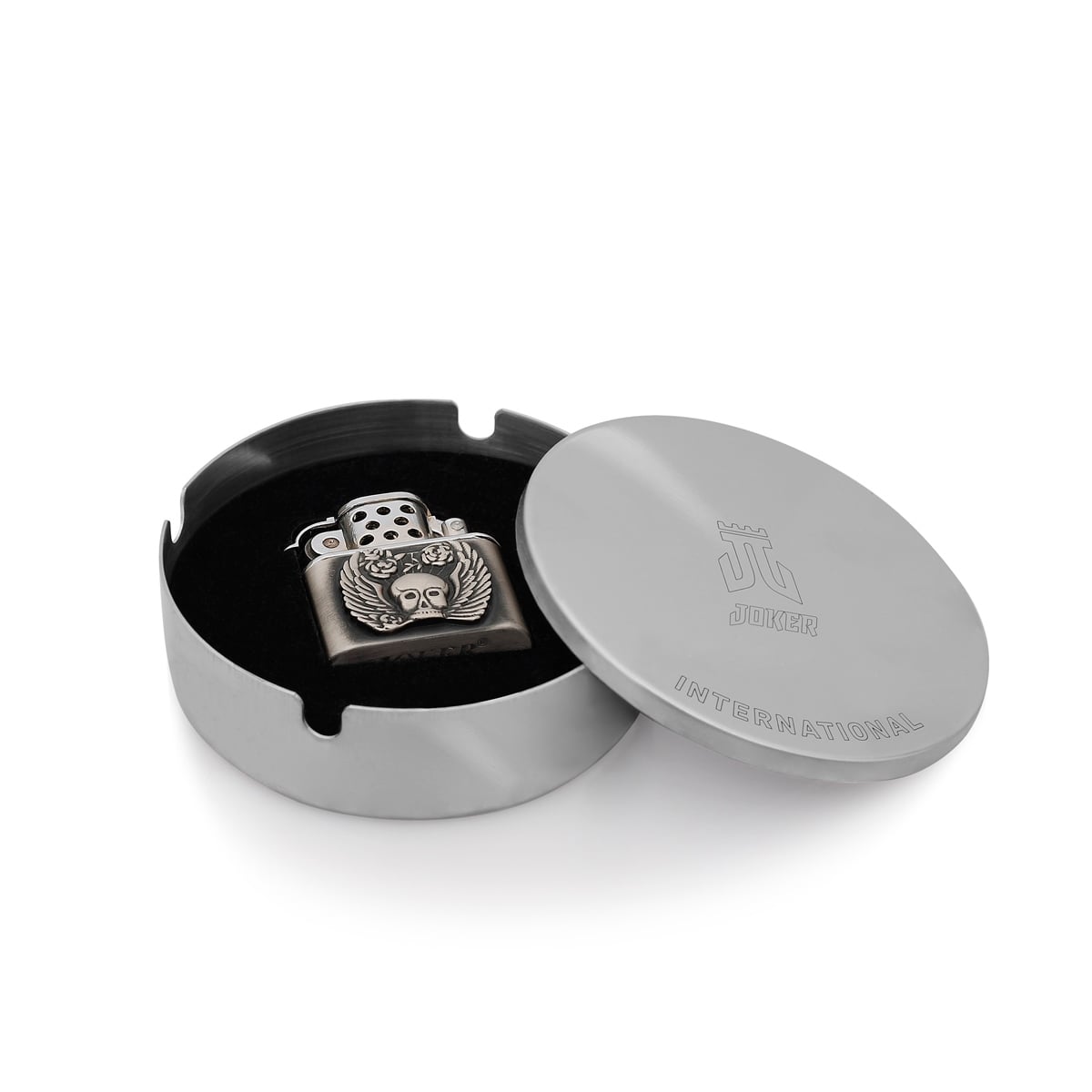 Zekupp Joker Çakmak - Zippo Kuru Kafa Tasarımlı Çakmak